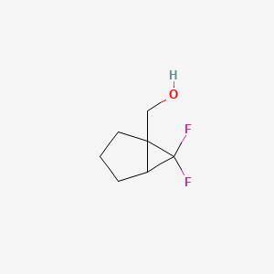 molecular formula C7H10F2O B13461198 {6,6-Difluorobicyclo[3.1.0]hexan-1-yl}methanol 