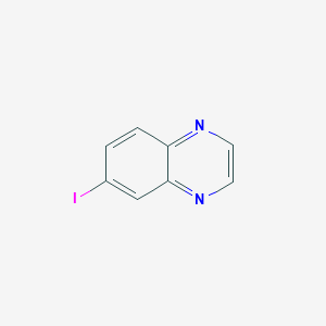 molecular formula C8H5IN2 B1346120 6-碘喹喔啉 CAS No. 50998-18-0