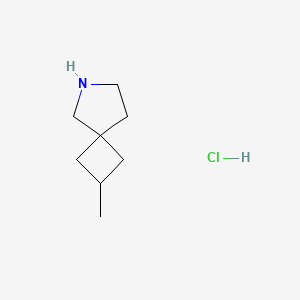 molecular formula C8H16ClN B13461203 2-Methyl-6-azaspiro[3.4]octane hydrochloride 