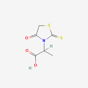 molecular formula C6H7NO3S2 B1346124 2-(4-Oxo-2-thioxo-1,3-thiazolidin-3-yl)propanoic acid CAS No. 39137-13-8