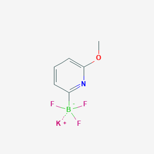 molecular formula C6H6BF3KNO B13461249 Potassium trifluoro(6-methoxypyridin-2-yl)boranuide CAS No. 1356476-61-3