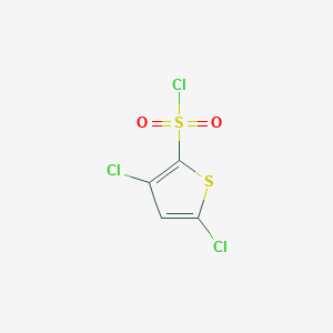 molecular formula C4HCl3O2S2 B13461253 3,5-Dichlorothiophene-2-sulfonyl chloride 