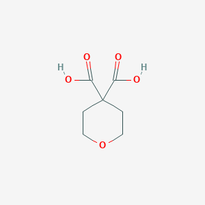 molecular formula C7H10O5 B1346128 Dihydro-2H-pyran-4,4(3H)-dicarboxylic acid CAS No. 5337-04-2