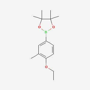 molecular formula C15H23BO3 B13461304 2-(4-Ethoxy-3-methylphenyl)-4,4,5,5-tetramethyl-1,3,2-dioxaborolane 