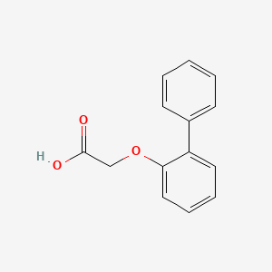 molecular formula C14H12O3 B1346131 (Biphenyl-2-yloxy)-acetic acid CAS No. 5348-75-4