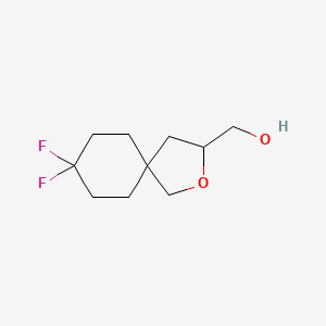 molecular formula C10H16F2O2 B13461310 (8,8-Difluoro-2-oxaspiro[4.5]decan-3-YL)methanol 
