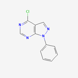 molecular formula C11H7ClN4 B1346133 4-氯-1-苯基-1H-吡唑并[3,4-D]嘧啶 CAS No. 5334-48-5