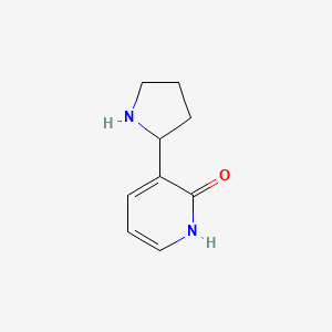 molecular formula C9H12N2O B13461372 3-(Pyrrolidin-2-yl)pyridin-2-ol 