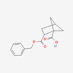 molecular formula C15H16O4 B13461378 2-[(Benzyloxy)carbonyl]bicyclo[2.1.1]hexane-1-carboxylic acid 