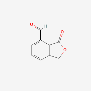molecular formula C9H6O3 B13461416 3-Oxo-1,3-dihydro-2-benzofuran-4-carbaldehyde 