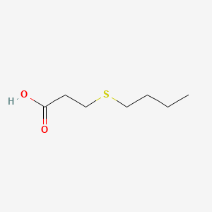 molecular formula C7H14O2S B1346146 Propanoic acid, 3-(butylthio)- CAS No. 22002-73-9