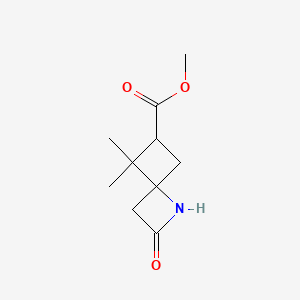 molecular formula C10H15NO3 B13461467 Methyl 5,5-dimethyl-2-oxo-1-azaspiro[3.3]heptane-6-carboxylate 