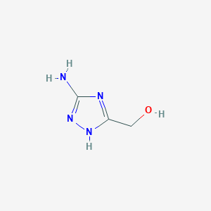 molecular formula C3H6N4O B1346148 (5-amino-1H-1,2,4-triazol-3-yl)methanol CAS No. 63870-39-3