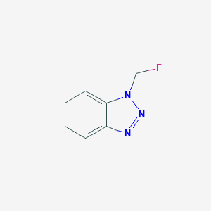 molecular formula C7H6FN3 B134615 1-(Fluoromethyl)benzotriazole CAS No. 158607-43-3