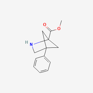 molecular formula C13H15NO2 B13461531 Methyl 4-phenyl-2-azabicyclo[2.1.1]hexane-1-carboxylate 