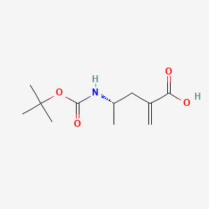 molecular formula C11H19NO4 B13461610 (4S)-4-{[(tert-butoxy)carbonyl]amino}-2-methylidenepentanoicacid 