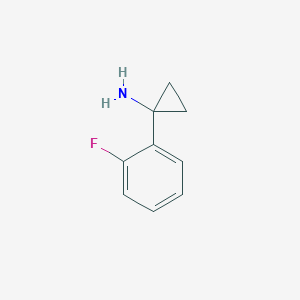 molecular formula C9H10FN B1346165 1-(2-Fluorophenyl)cyclopropanamine CAS No. 886366-50-3