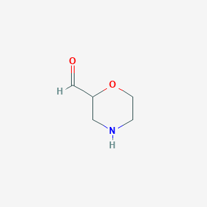 molecular formula C5H9NO2 B13461696 Morpholine-2-carbaldehyde CAS No. 37396-49-9