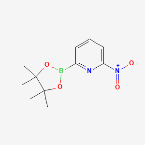 molecular formula C11H15BN2O4 B13461698 6-Nitropyridin-2-ylboronic acid pinacol ester 