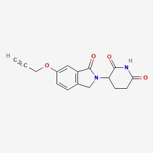 molecular formula C16H14N2O4 B13461720 3-(1-Oxo-6-prop-2-ynoxy-isoindolin-2-yl)piperidine-2,6-dione 