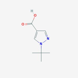 molecular formula C8H12N2O2 B1346173 1-tert-butyl-1H-pyrazole-4-carboxylic acid CAS No. 950858-65-8