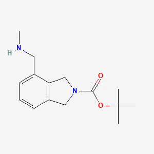 molecular formula C15H22N2O2 B13461753 tert-butyl 4-[(methylamino)methyl]-2,3-dihydro-1H-isoindole-2-carboxylate 