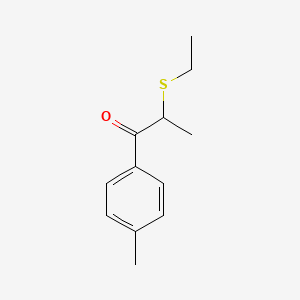 molecular formula C12H16OS B13461760 2-(Ethylthio)-1-(p-tolyl)propan-1-one 