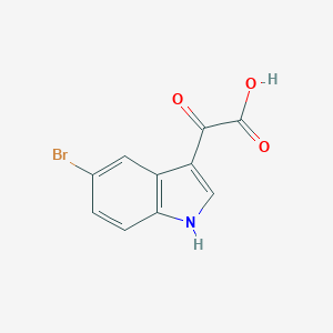 molecular formula C10H6BrNO3 B134618 2-(5-bromo-1H-indol-3-yl)-2-oxoacetic acid CAS No. 156695-44-2