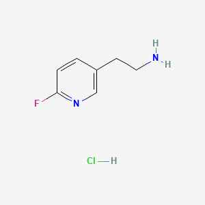 molecular formula C7H10ClFN2 B13461855 2-(6-Fluoropyridin-3-yl)ethan-1-amine hydrochloride 