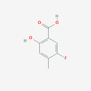 molecular formula C8H7FO3 B13461870 5-Fluoro-2-hydroxy-4-methylbenzoic acid CAS No. 1785625-14-0