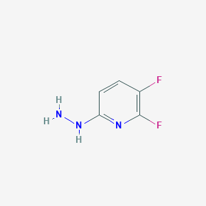 molecular formula C5H5F2N3 B13461879 1-(5,6-Difluoropyridin-2-yl)hydrazine 