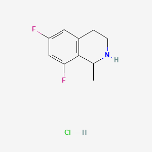molecular formula C10H12ClF2N B13461890 6,8-Difluoro-1-methyl-1,2,3,4-tetrahydroisoquinoline hydrochloride CAS No. 2866323-81-9