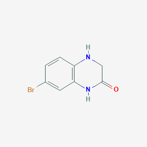 molecular formula C8H7BrN2O B1346190 7-溴-3,4-二氢喹喔啉-2(1H)-酮 CAS No. 1016878-52-6
