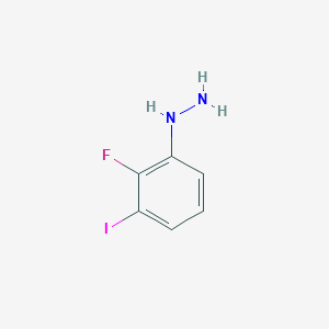 molecular formula C6H6FIN2 B13461915 2-Fluoro-3-iodophenylhydrazine 