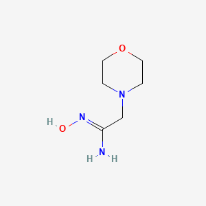 molecular formula C6H13N3O2 B1346193 N'-hydroxy-2-(morpholin-4-yl)ethanimidamide CAS No. 5815-63-4