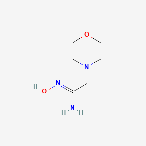 molecular formula C6H13N3O2 B1346193 2-(吗啉-4-基)乙酰肟 CAS No. 5815-63-4
