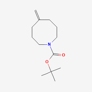 molecular formula C13H23NO2 B13461957 Tert-butyl 5-methylideneazocane-1-carboxylate 