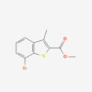 molecular formula C11H9BrO2S B13461970 Methyl 7-bromo-3-methyl-1-benzothiophene-2-carboxylate 