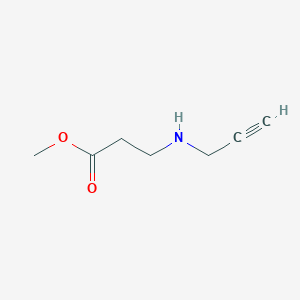 molecular formula C7H11NO2 B13461983 Methyl 3-[(prop-2-yn-1-yl)amino]propanoate CAS No. 77497-90-6