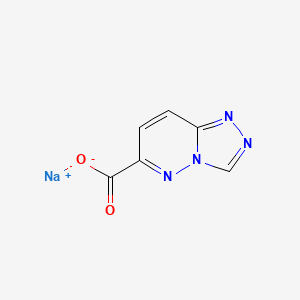 molecular formula C6H3N4NaO2 B13462011 Sodium[1,2,4]triazolo[4,3-b]pyridazine-6-carboxylate 