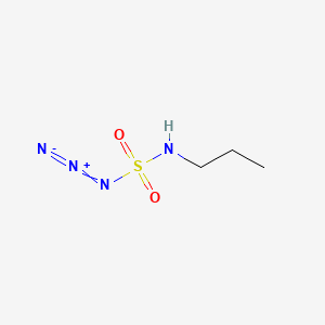 molecular formula C3H8N4O2S B13462018 Sulfamoyl azide, propyl- CAS No. 33581-89-4