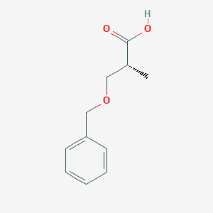 molecular formula C11H14O3 B13462026 Propanoic acid, 2-methyl-3-(phenylmethoxy)-, (R)- 