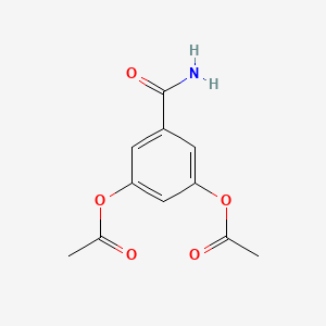 molecular formula C11H11NO5 B1346203 3,5-Diacetoxybenzamide CAS No. 61227-18-7