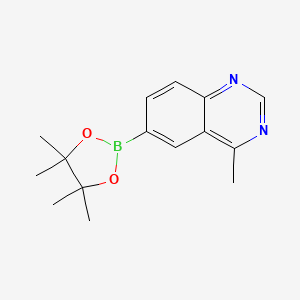 molecular formula C15H19BN2O2 B13462035 4-Methyl-6-(tetramethyl-1,3,2-dioxaborolan-2-yl)quinazoline 
