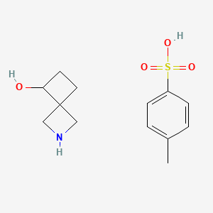 molecular formula C13H19NO4S B13462077 2-Azaspiro[3.3]heptan-5-ol, 4-methylbenzene-1-sulfonic acid 