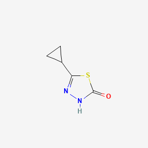 molecular formula C5H6N2OS B13462114 1,3,4-Thiadiazol-2(3H)-one, 5-cyclopropyl- CAS No. 84353-00-4