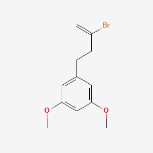 molecular formula C12H15BrO2 B1346212 2-Bromo-4-(3,5-dimethoxyphenyl)-1-butene CAS No. 34217-65-7