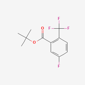 molecular formula C12H12F4O2 B13462149 Tert-butyl 5-fluoro-2-(trifluoromethyl)benzoate CAS No. 2919961-88-7