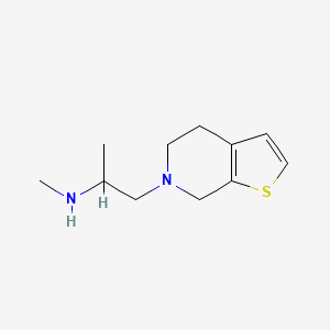 molecular formula C11H18N2S B13462201 methyl(1-{4H,5H,6H,7H-thieno[2,3-c]pyridin-6-yl}propan-2-yl)amine 
