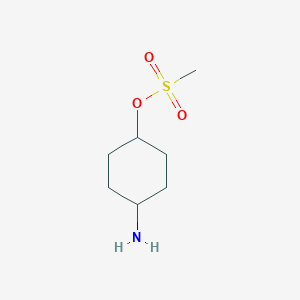 molecular formula C7H15NO3S B13462210 (1r,4r)-4-Aminocyclohexyl methanesulfonate 
